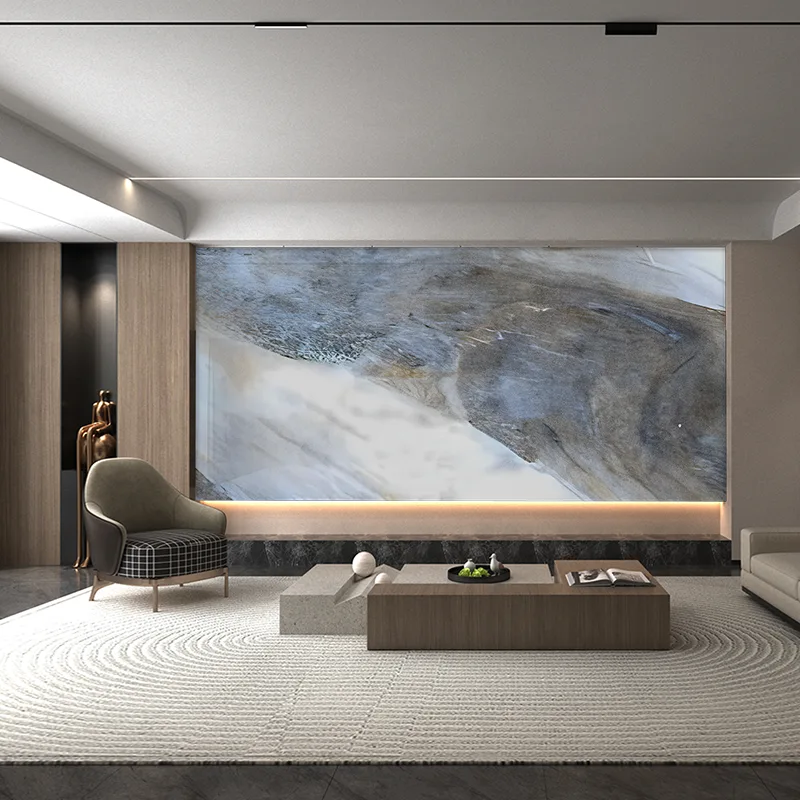 Amazon グリーンとブルー シリーズの大理石の背景壁パネル