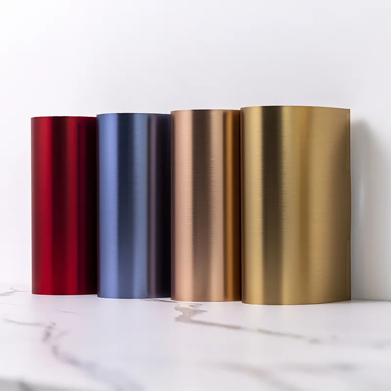 PET金属の質感の固体竹繊維壁パネル